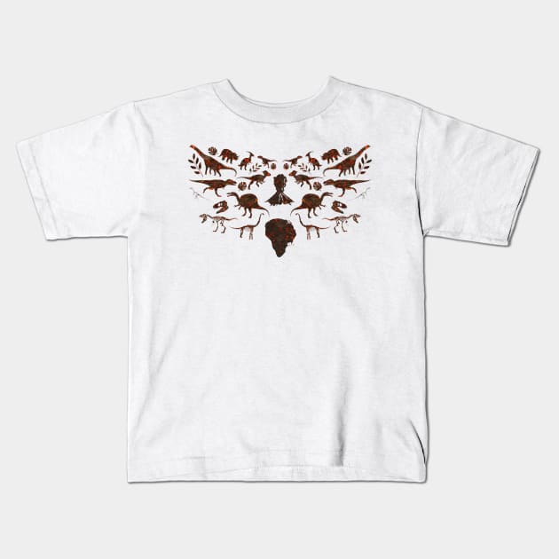 Fallen Kingdom Tribal Kids T-Shirt by JurassicArt